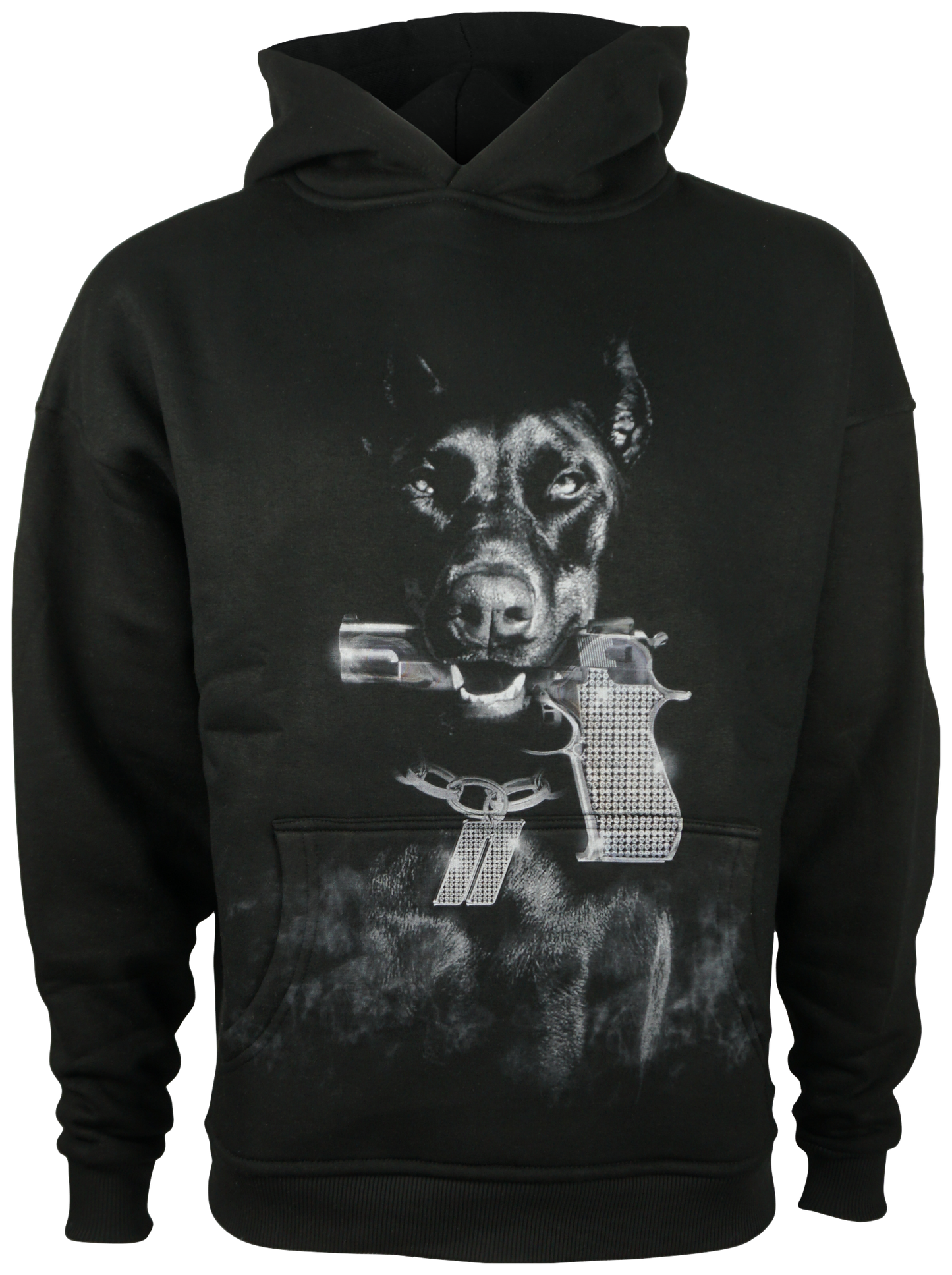 DOBERMAN HOODIE - BLACK